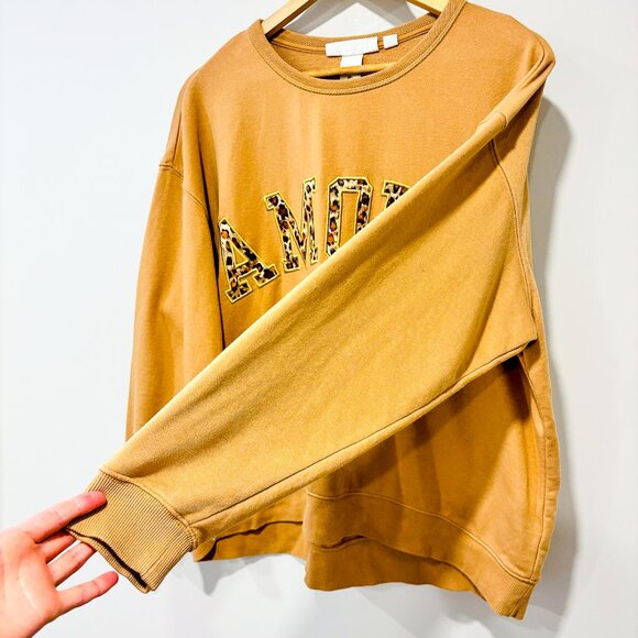 H&M ''Amour'' beige sweatshirt - Picture 6 of 9